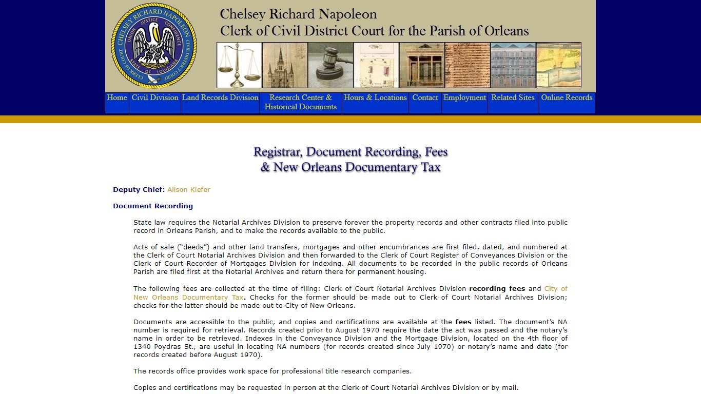 Orleans Parish Civil Clerk of Court